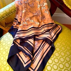 Large equestrian scarf